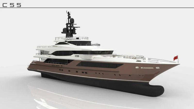a white and black boat aboard METTLE Yacht for Sale