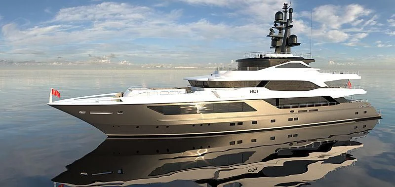 a white yacht on the water aboard METTLE Yacht for Sale