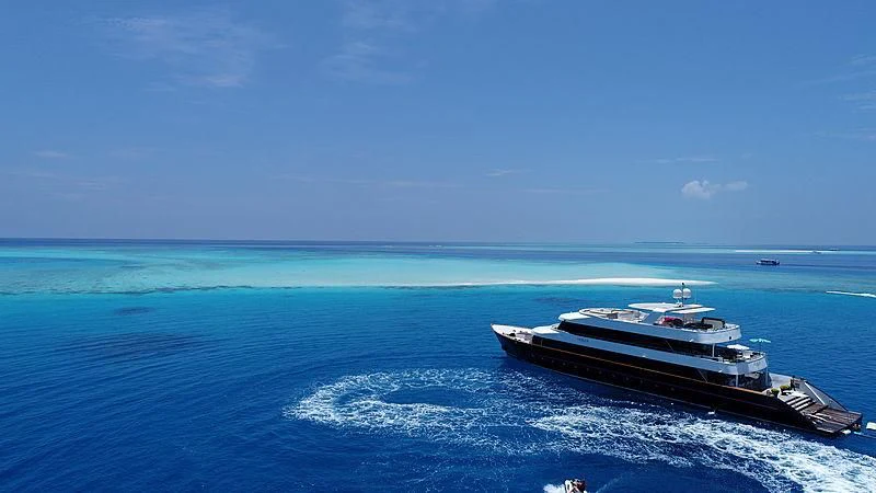 a boat in the water aboard AZALEA Yacht for Sale