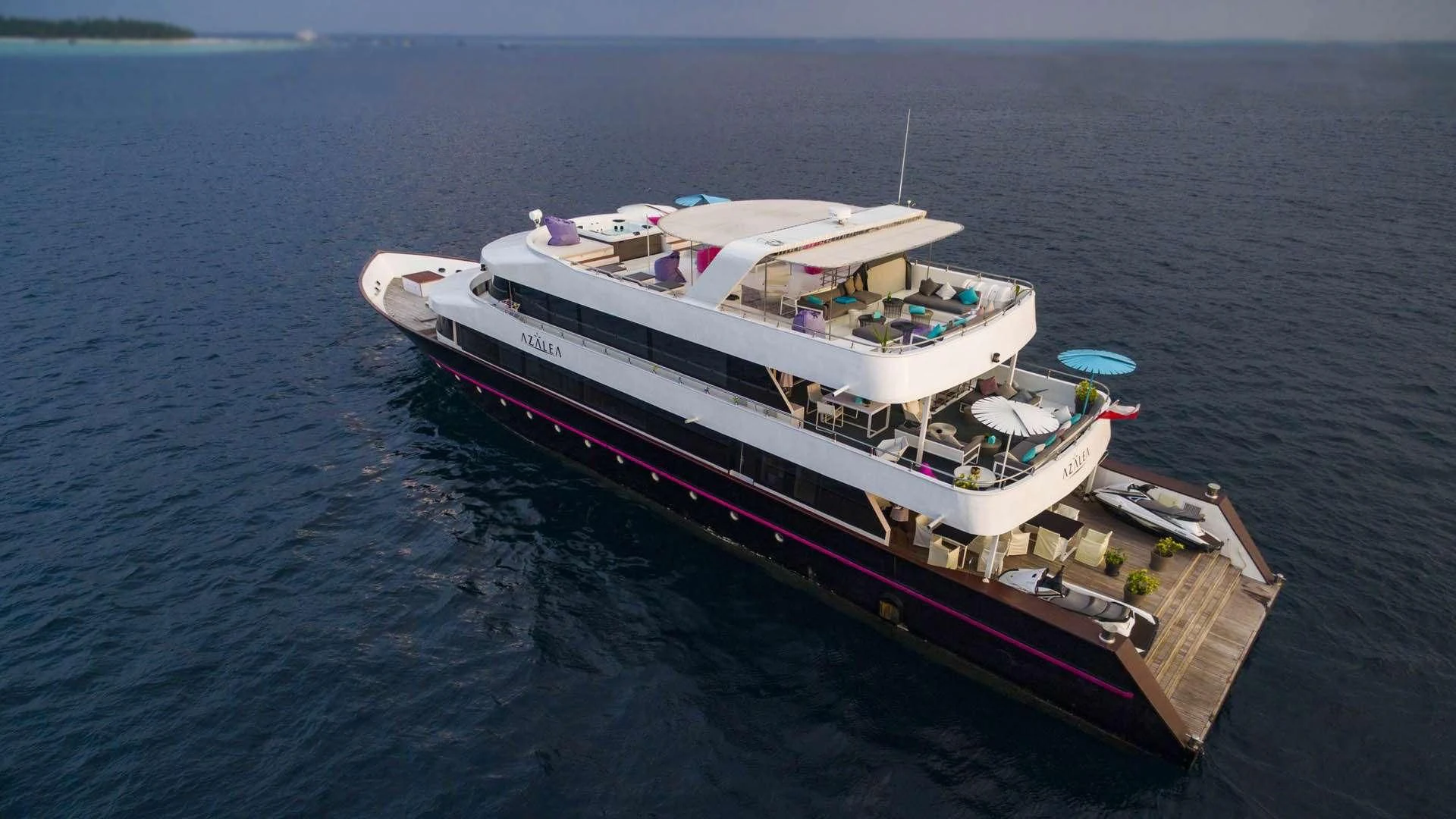 a boat on the water aboard AZALEA Yacht for Sale