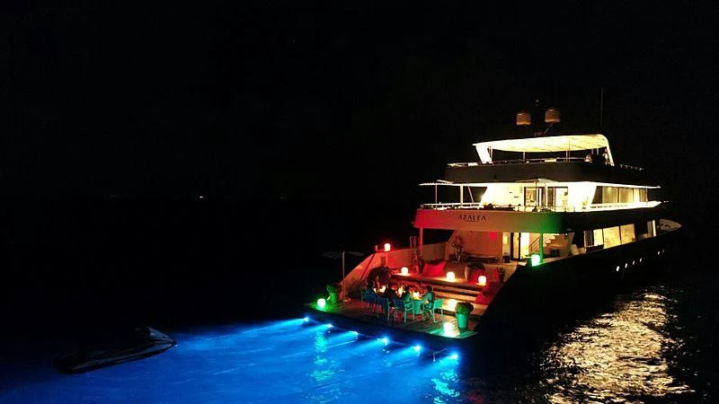 a boat on the water aboard AZALEA Yacht for Sale