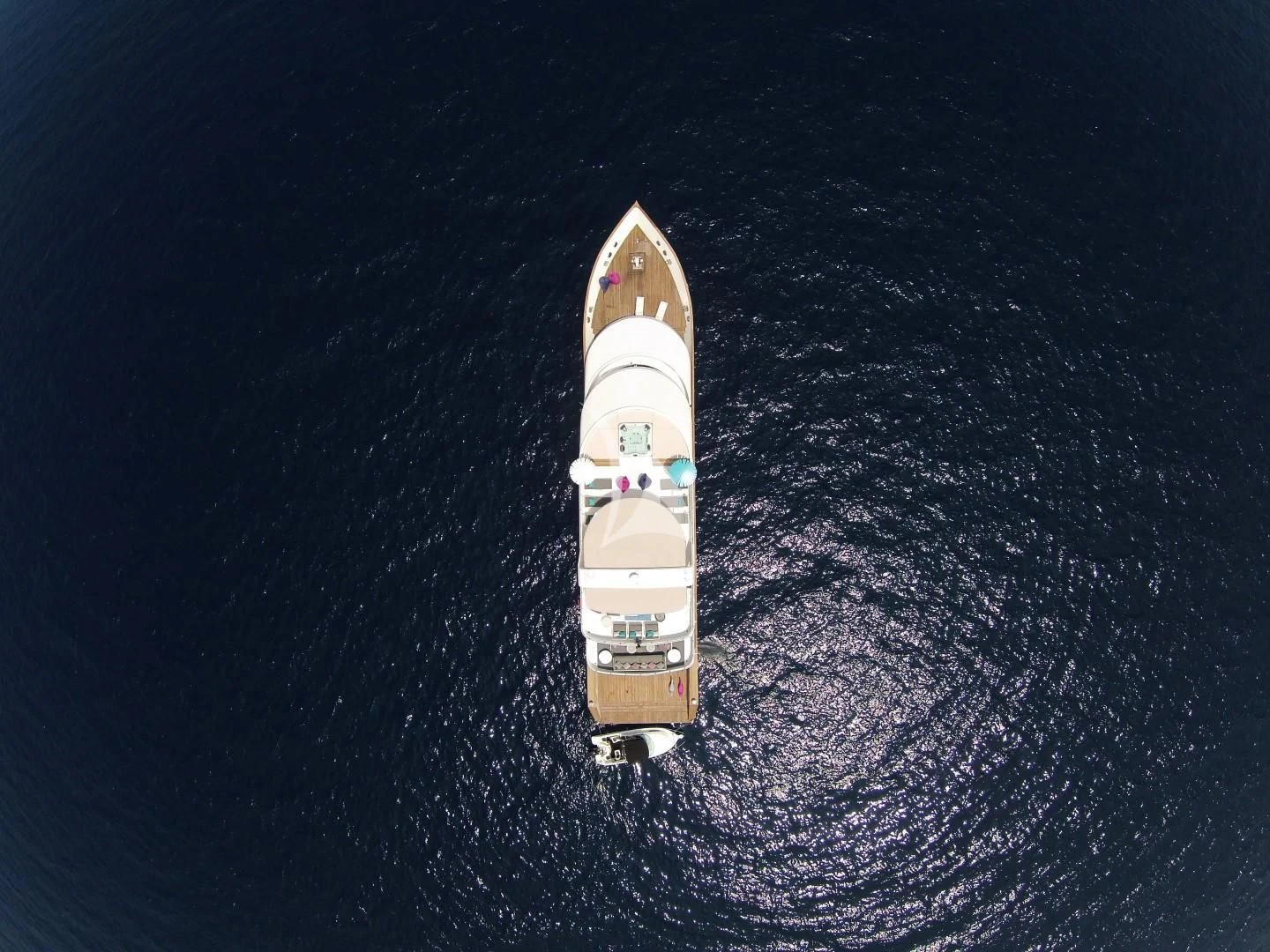 a boat in the water aboard AZALEA Yacht for Sale