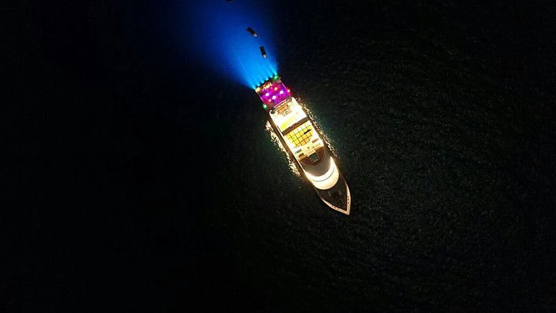 a lit up lighter aboard AZALEA Yacht for Sale