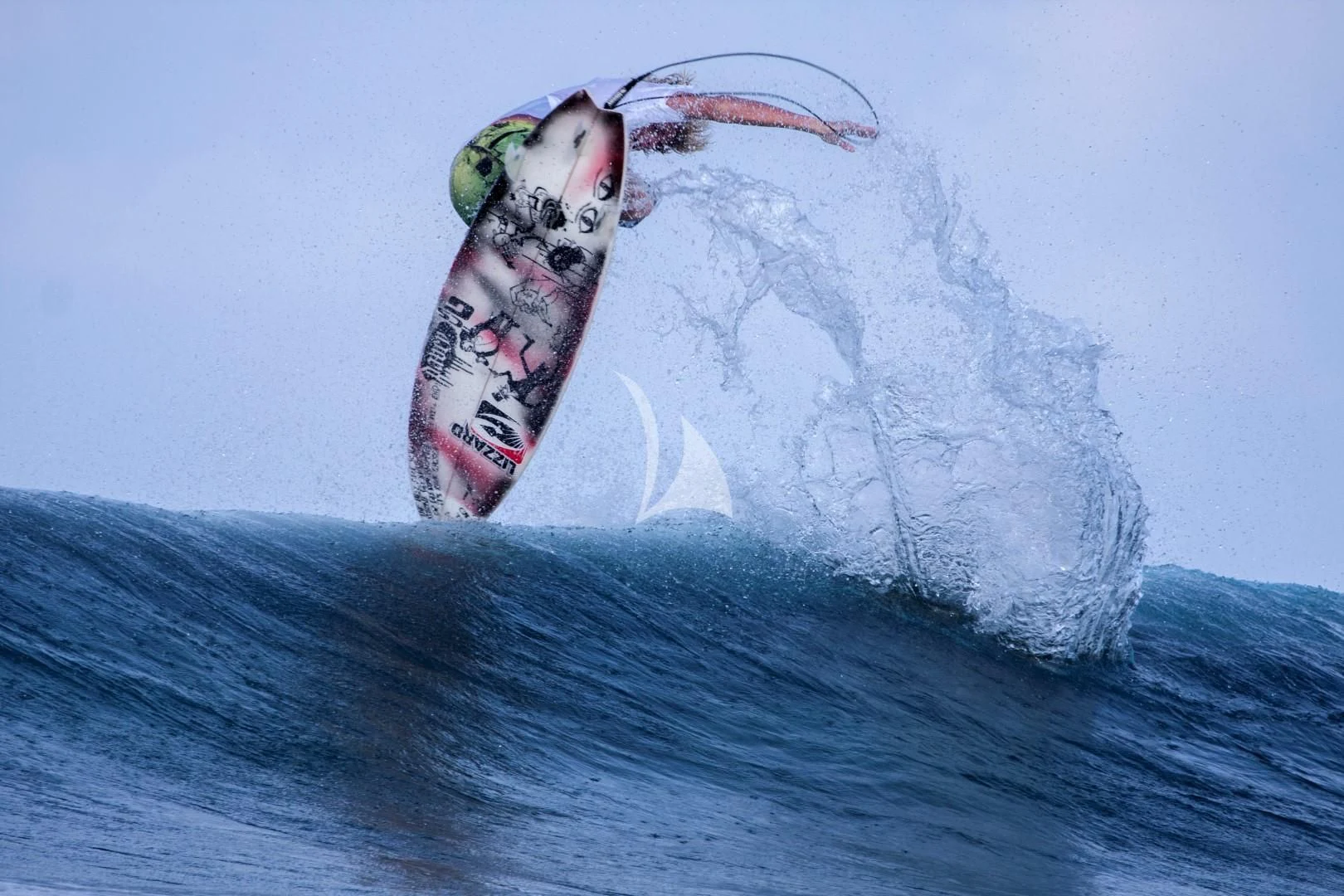 a person surfing on the waves aboard AZALEA Yacht for Sale