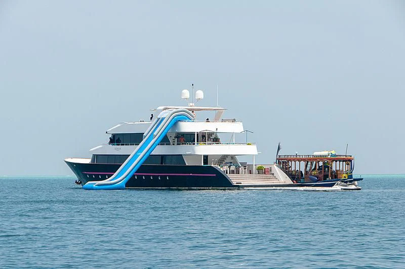 a boat on the water aboard AZALEA Yacht for Sale