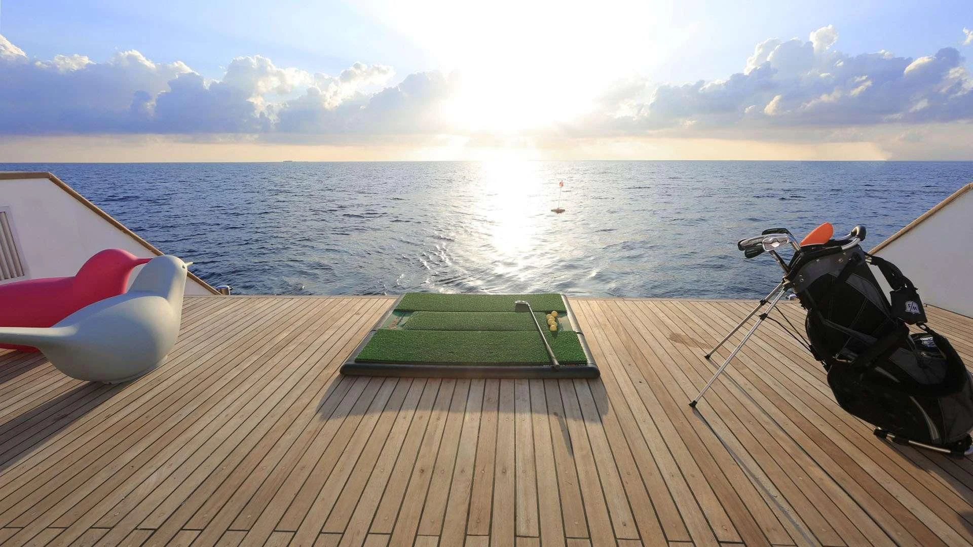 a boat on the water aboard AZALEA Yacht for Sale