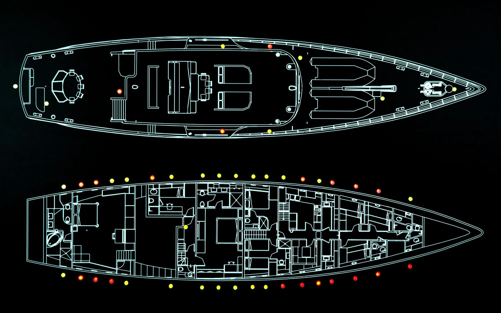 diagram aboard MATA MUA Yacht for Sale
