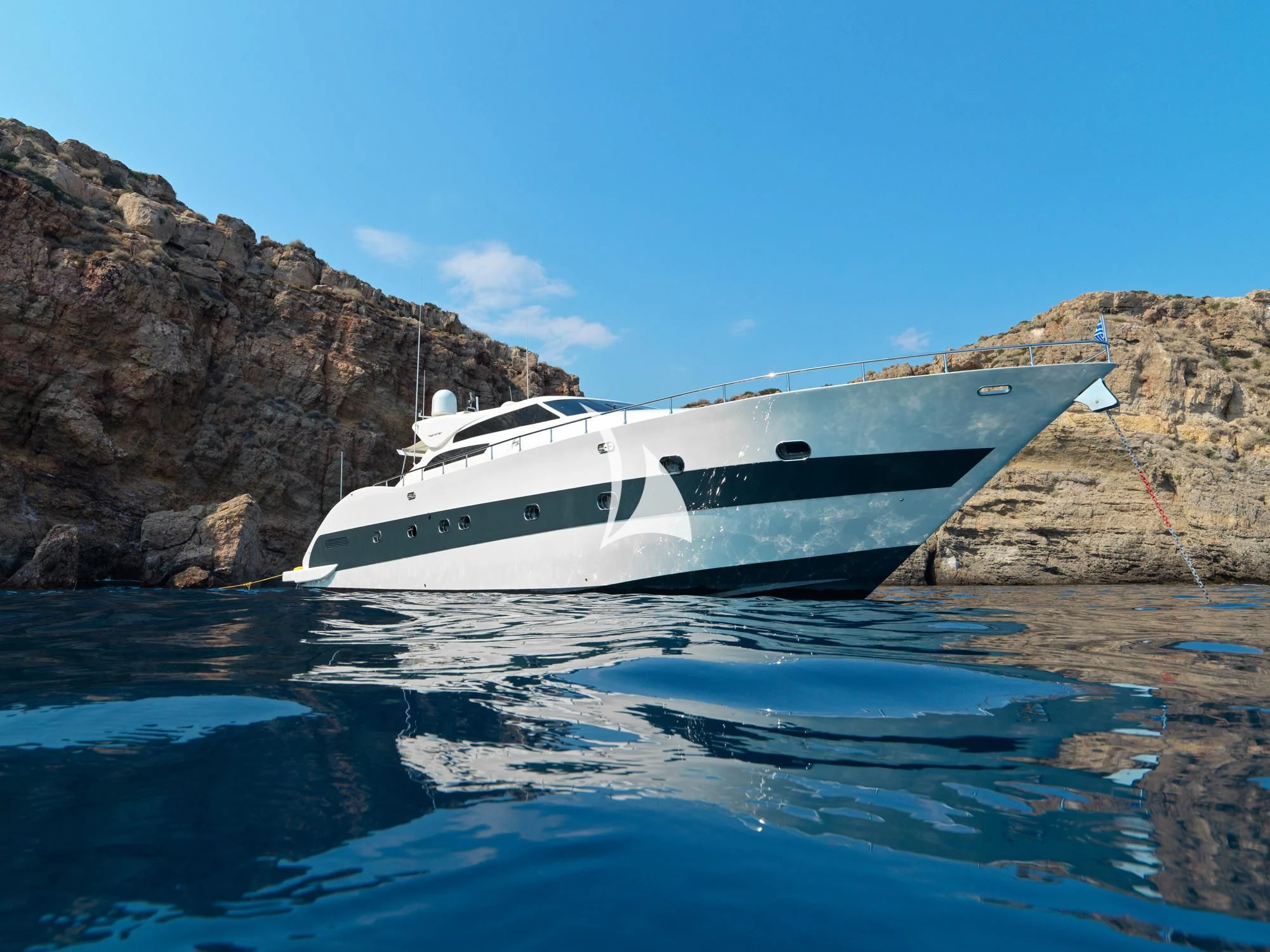 a boat on the water aboard RUBY Yacht for Charter