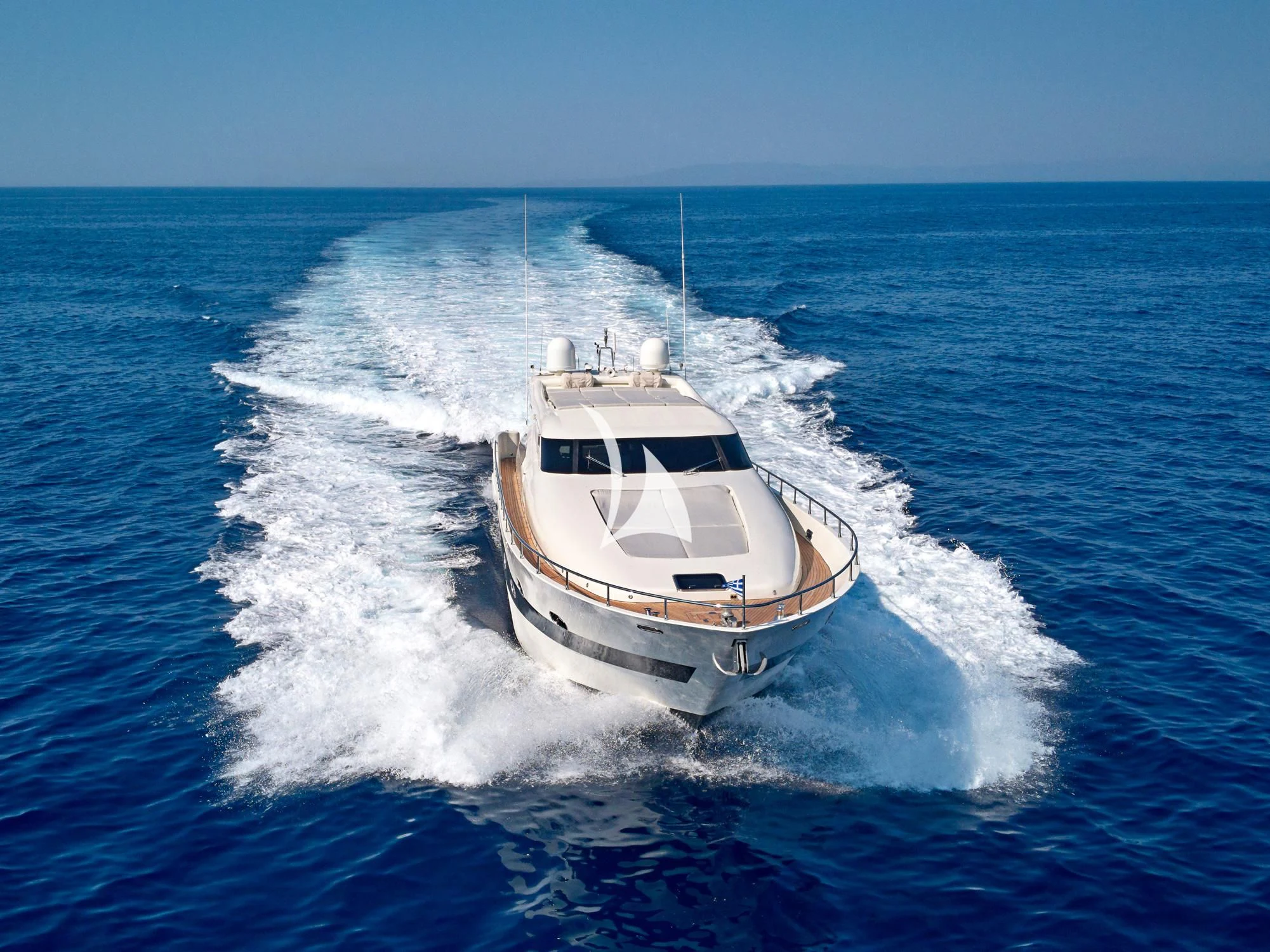a boat on the water aboard RUBY Yacht for Charter