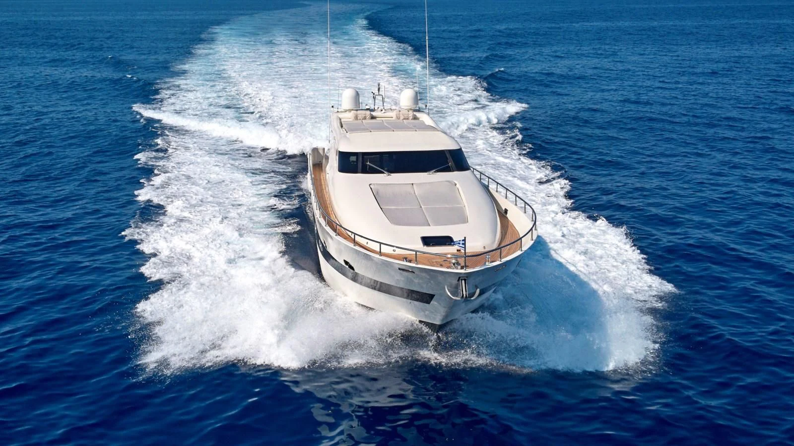 a boat on the water aboard RUBY Yacht for Charter