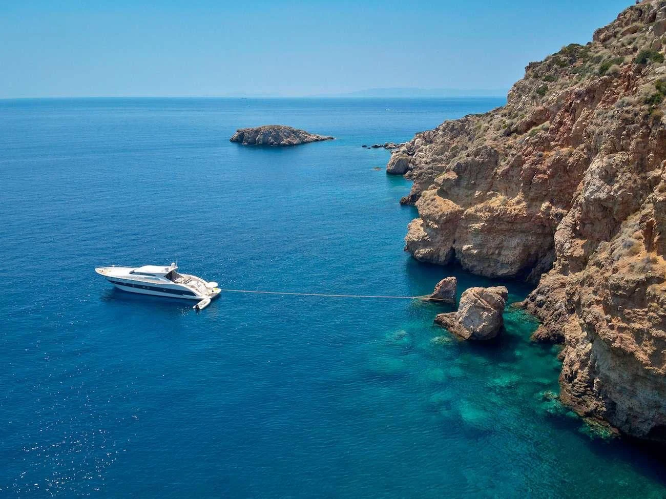 a boat on the water aboard RUBY Yacht for Charter