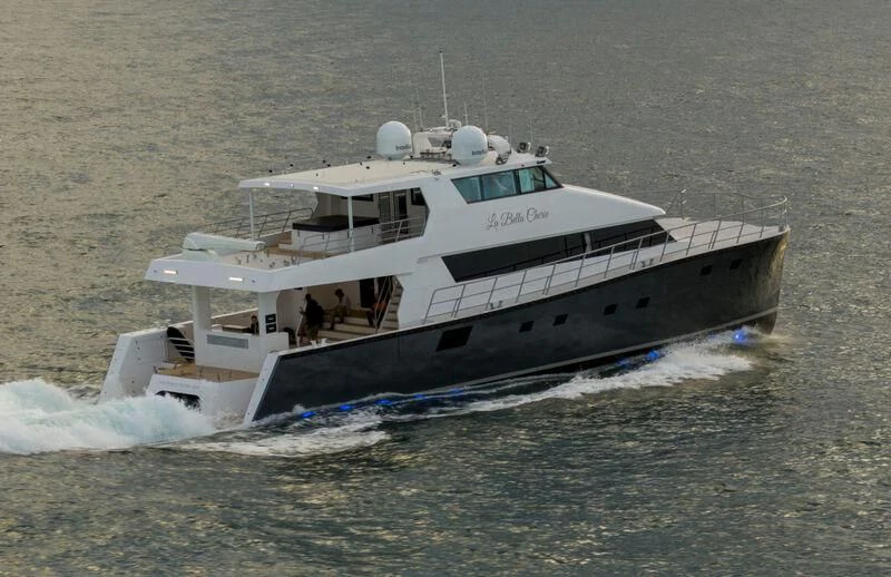a boat in the water aboard LA BELLA CHERIE Yacht for Sale