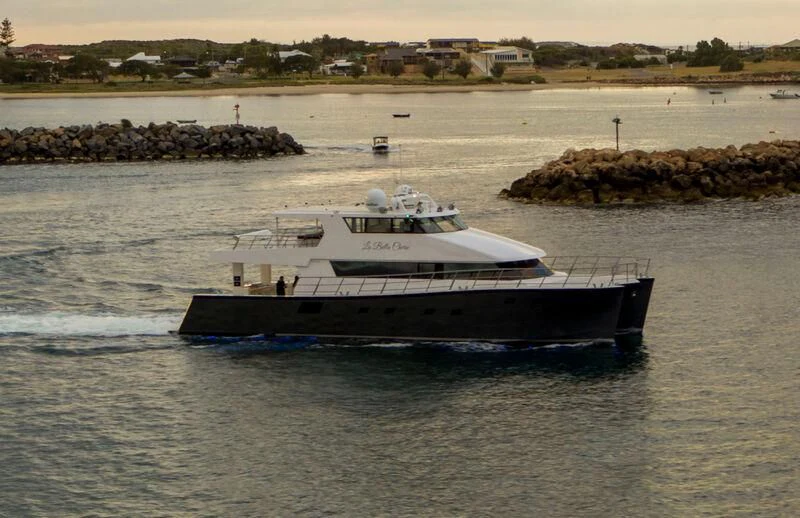 a boat on the water aboard LA BELLA CHERIE Yacht for Sale