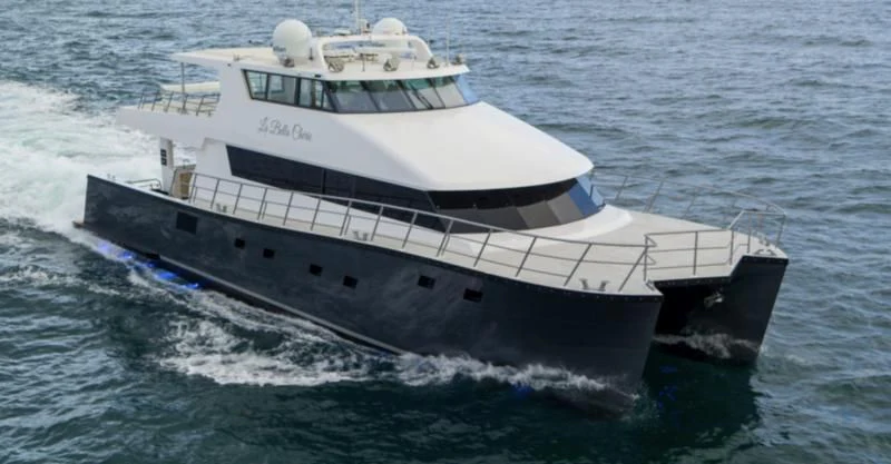 a large white boat aboard LA BELLA CHERIE Yacht for Sale