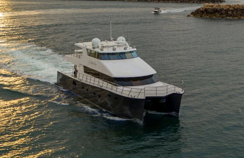 a boat on the water aboard LA BELLA CHERIE Yacht for Sale