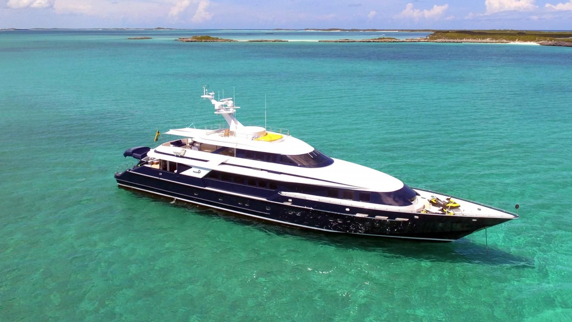 a boat in the water aboard OCTOPUSSY Yacht for Sale