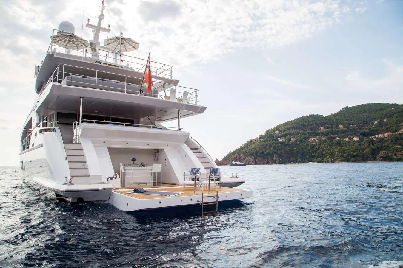 a boat on the water aboard BAMBOO Yacht for Sale