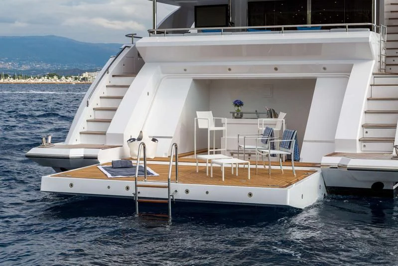 a boat on the water aboard BAMBOO Yacht for Sale