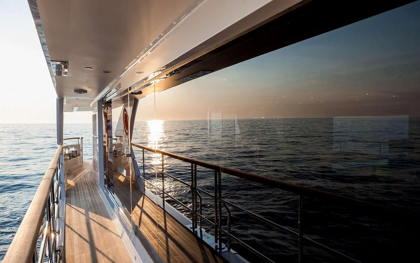 a boat on the water aboard BAMBOO Yacht for Sale