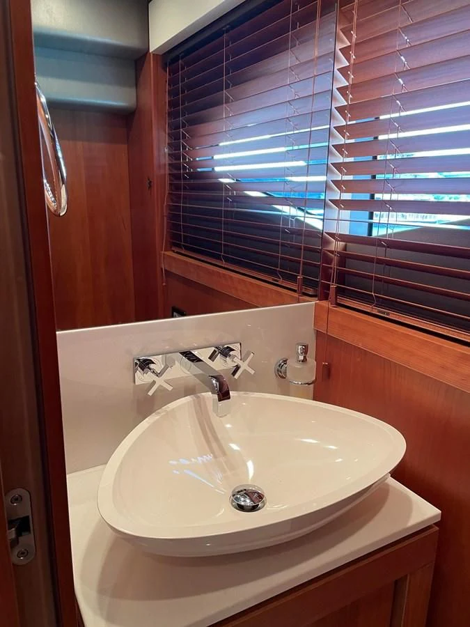 a sink in a bathroom aboard HARBOUR Yacht for Sale