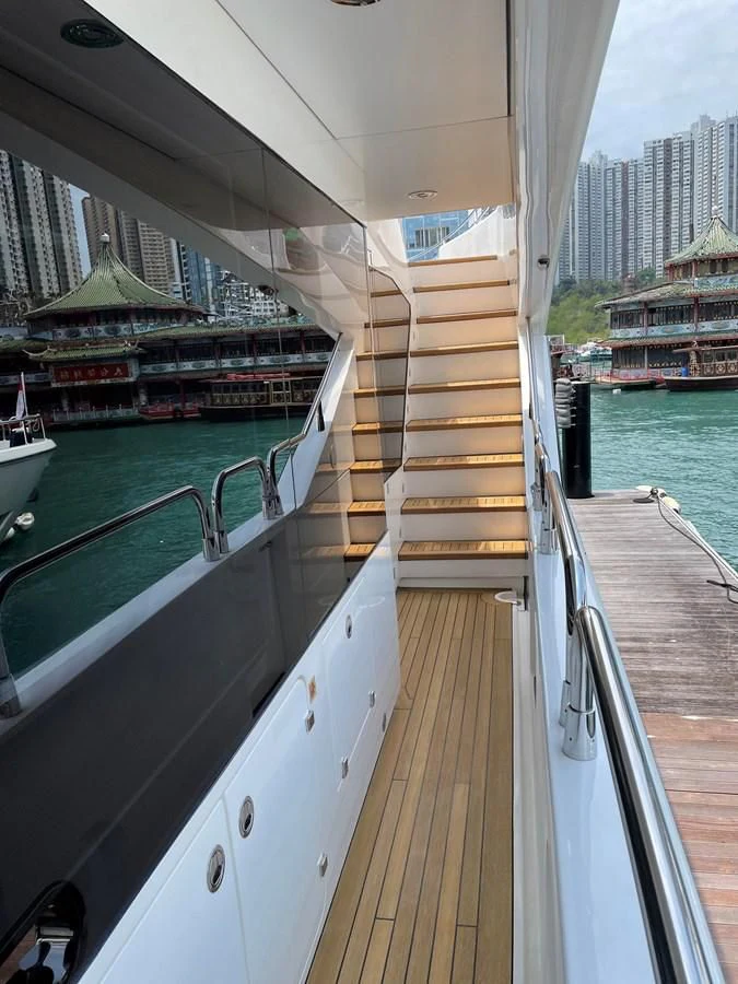 a boat on the water aboard HARBOUR Yacht for Sale