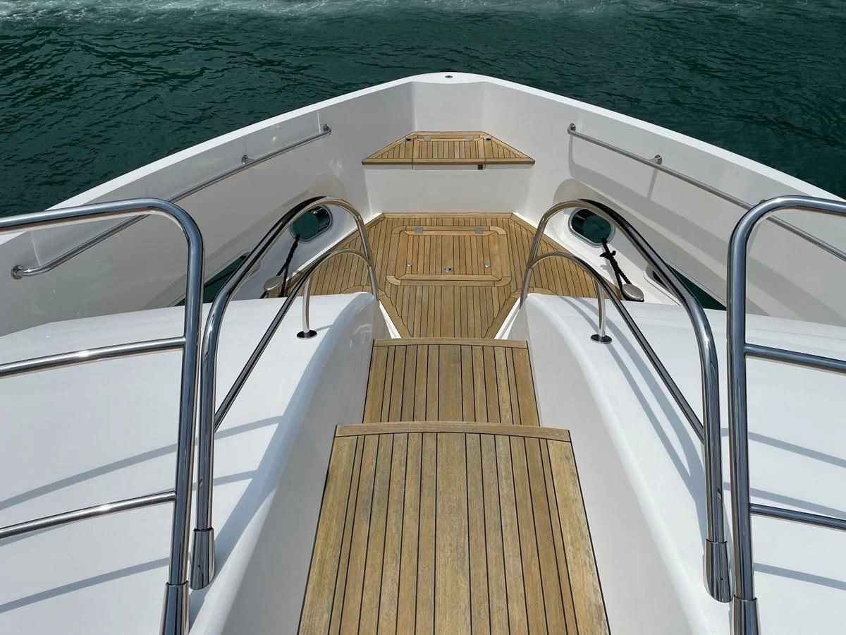 a boat on the water aboard HARBOUR Yacht for Sale