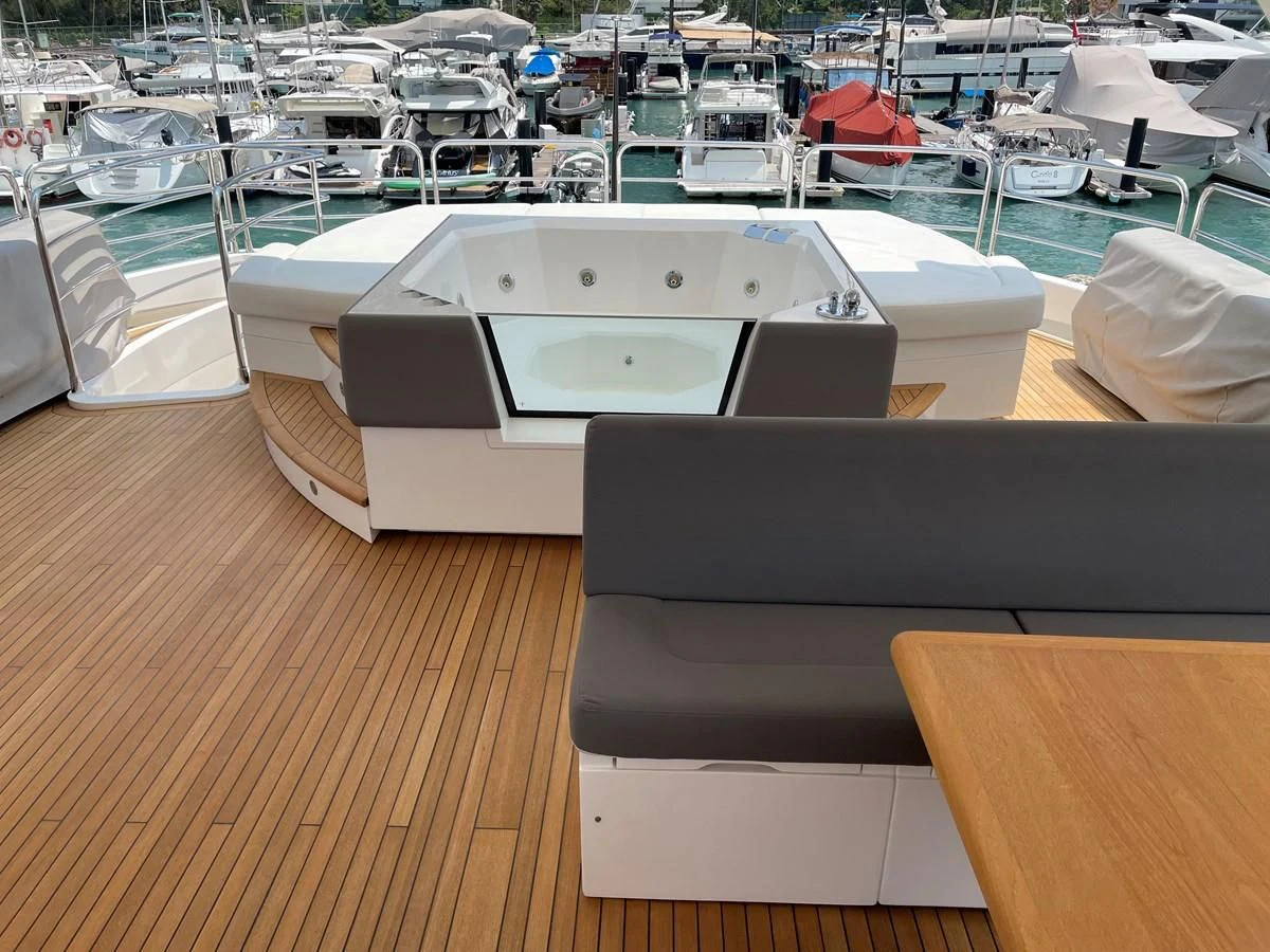 a boat on the water aboard HARBOUR Yacht for Sale