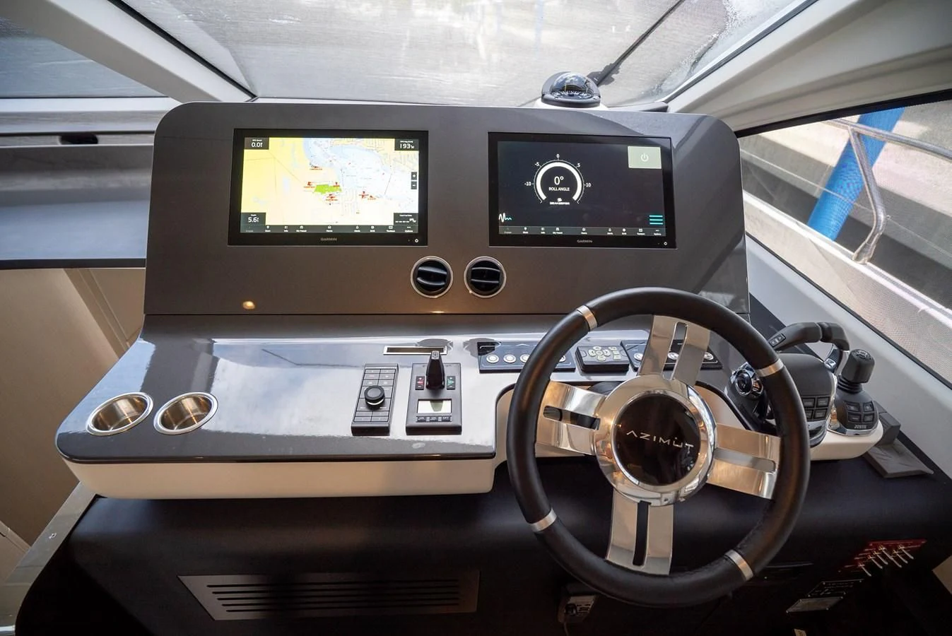 the inside of a car aboard 2023 AZIMUT FLY 78/56 Yacht for Sale
