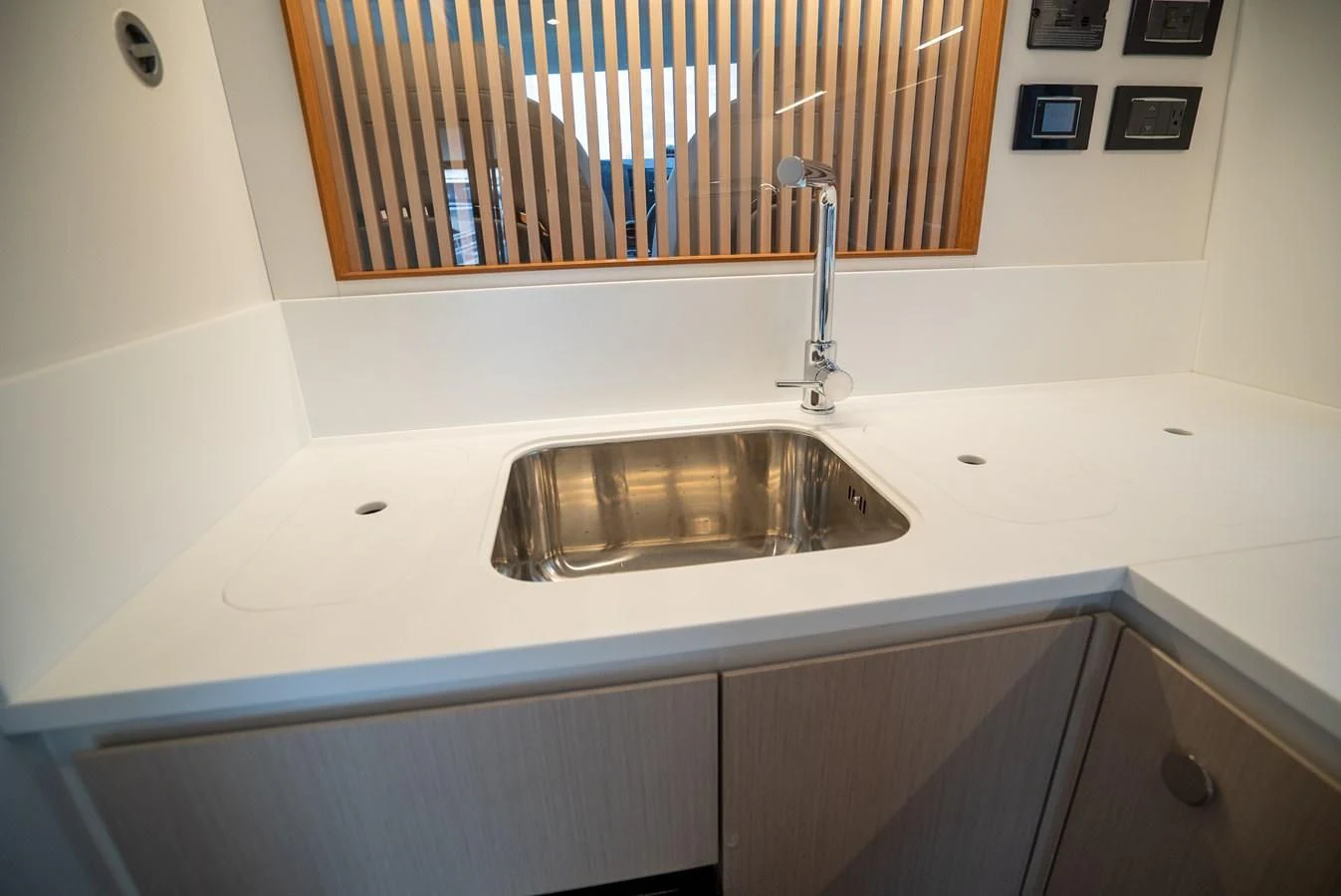 a sink with a faucet aboard 2023 AZIMUT FLY 78/56 Yacht for Sale