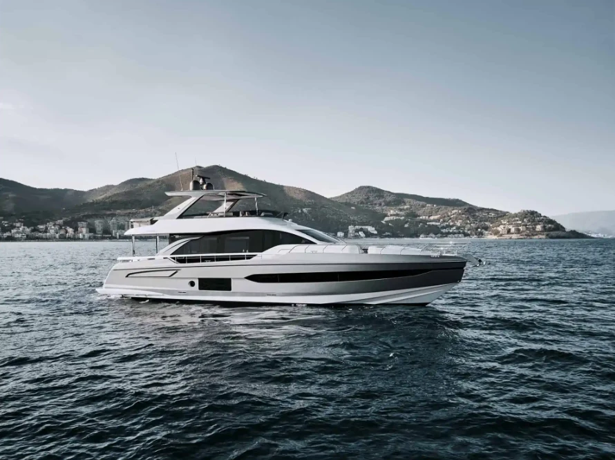 a boat in the water aboard 2023 AZIMUT FLY 78/56 Yacht for Sale
