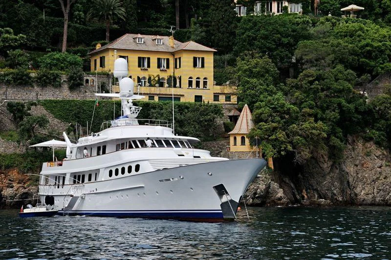 a boat on the water aboard LADY GEORGINA Yacht for Sale