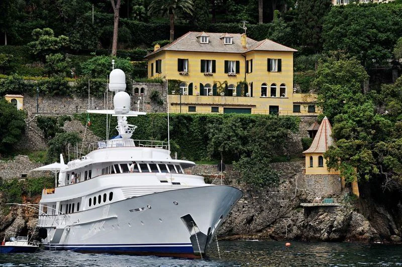 a boat in the water aboard LADY GEORGINA Yacht for Sale