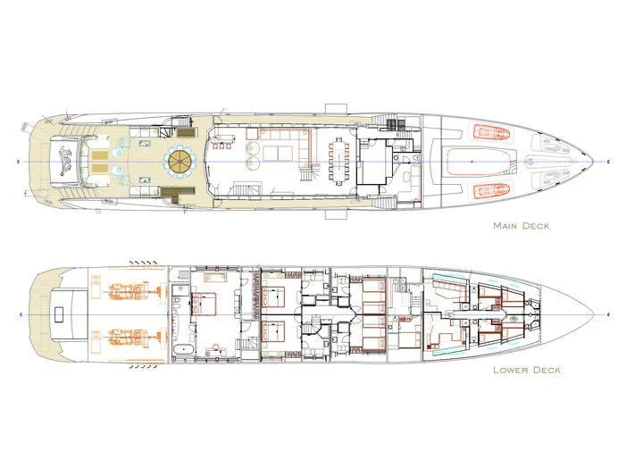diagram aboard BLISS Yacht for Sale