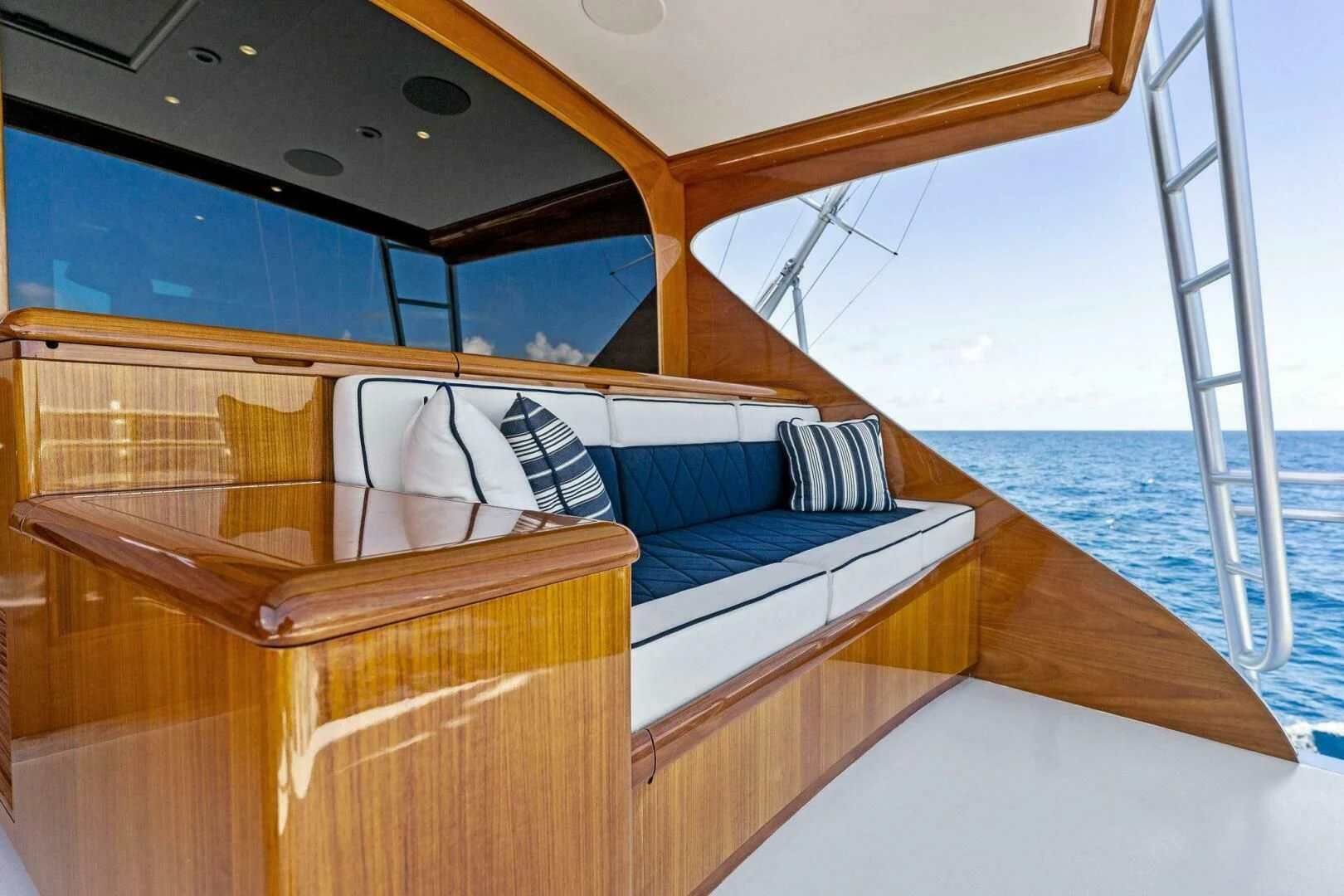 a boat on the water aboard III AMIGOS Yacht for Sale