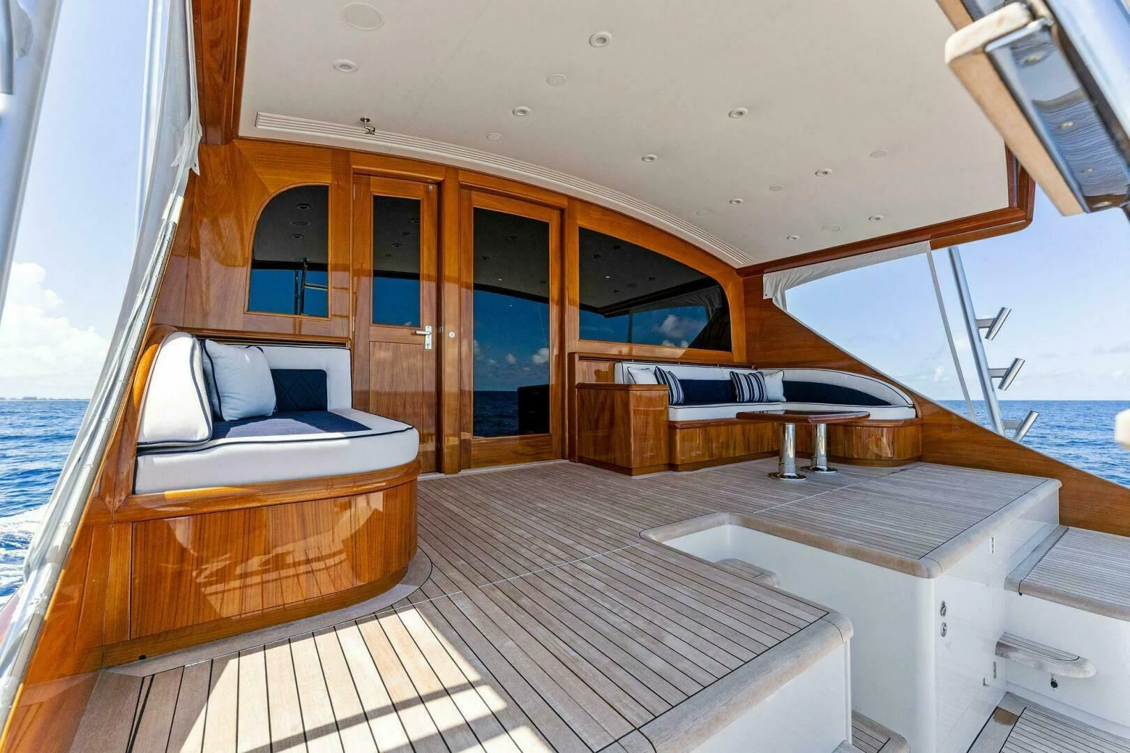 a boat on the water aboard III AMIGOS Yacht for Sale
