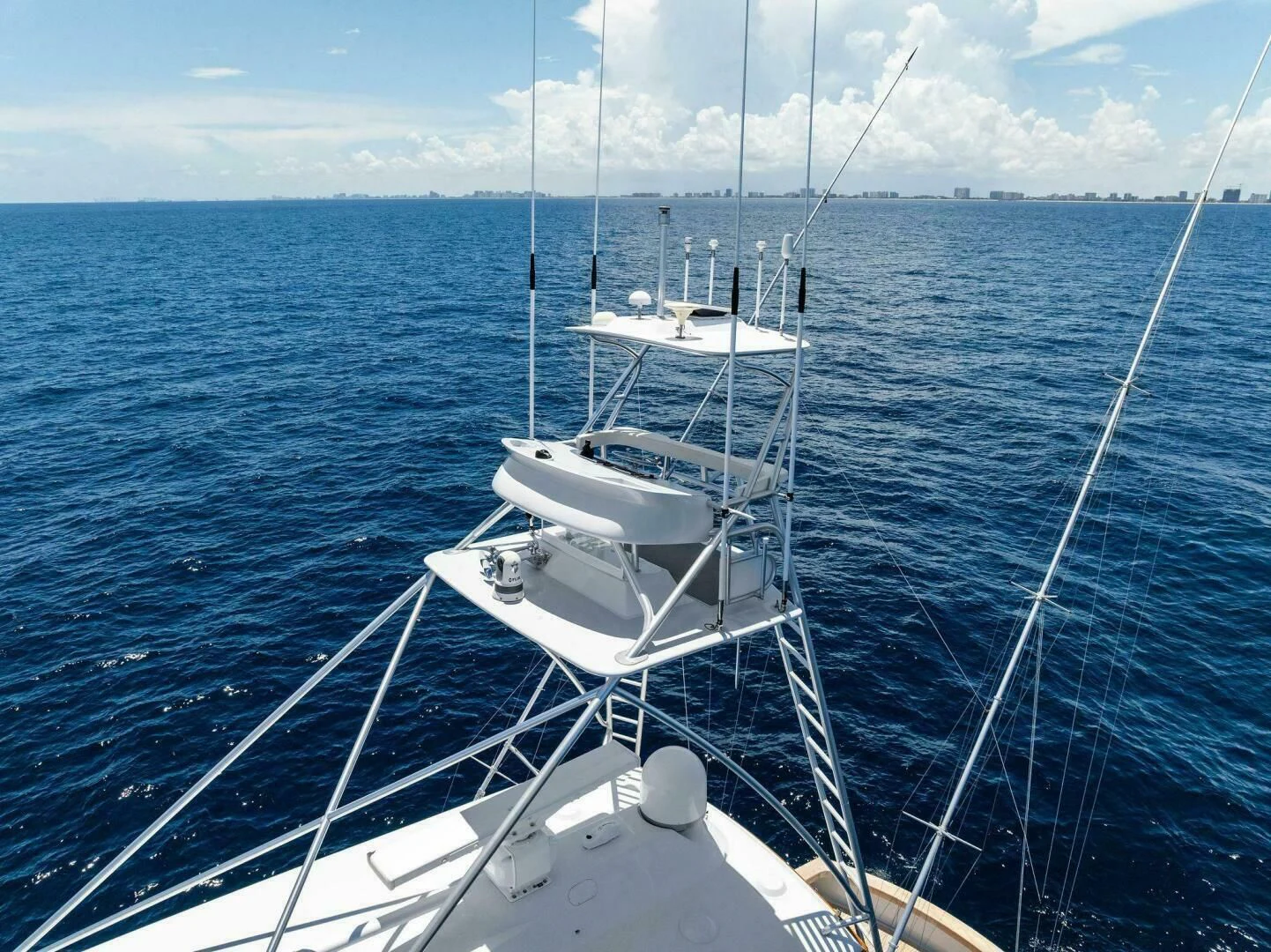 a boat on the water aboard III AMIGOS Yacht for Sale