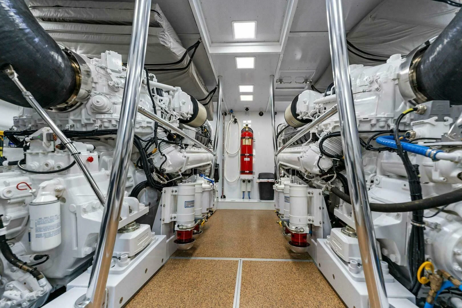 a room with several machines aboard III AMIGOS Yacht for Sale