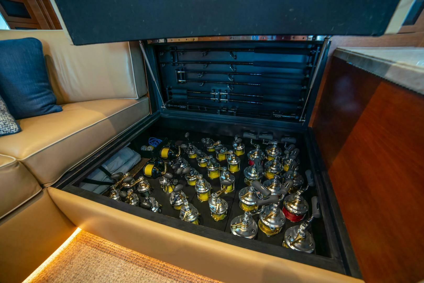 a close-up of a machine aboard III AMIGOS Yacht for Sale