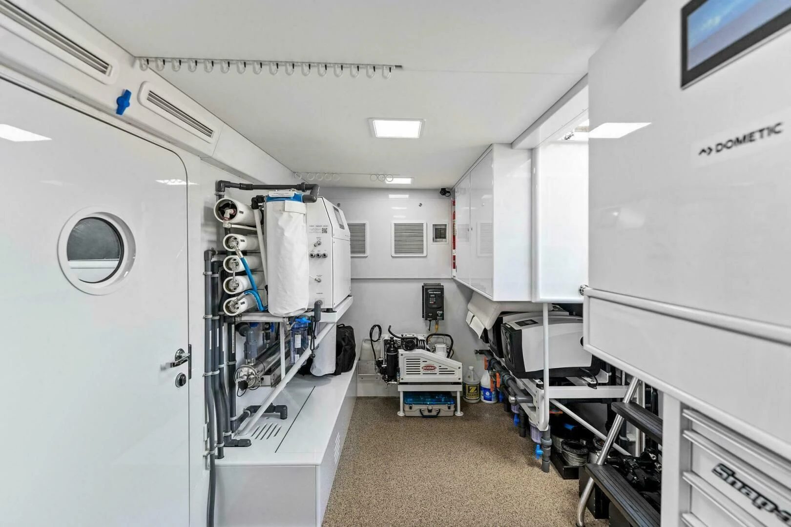 a room with equipment and equipment aboard III AMIGOS Yacht for Sale