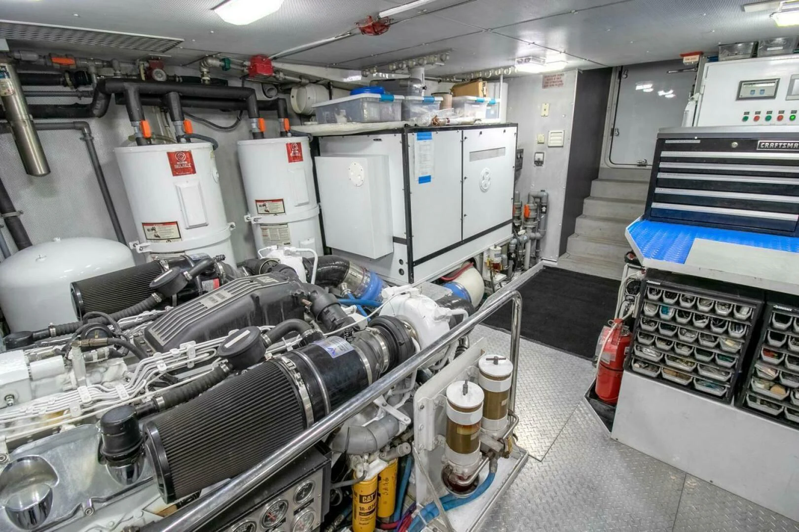 a room with machines and equipment aboard CHAIRMAN Yacht for Sale