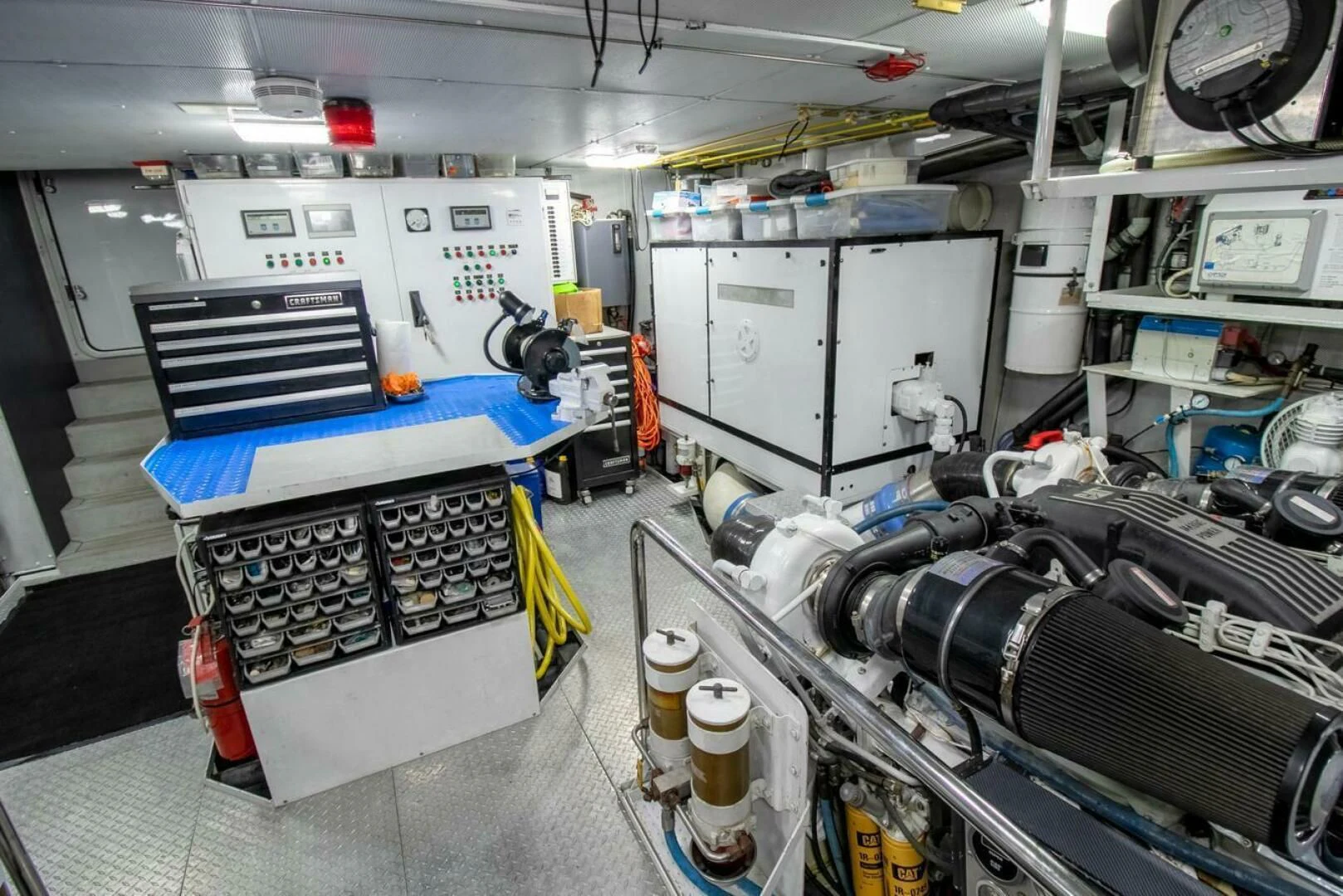 a room with machinery and equipment aboard CHAIRMAN Yacht for Sale