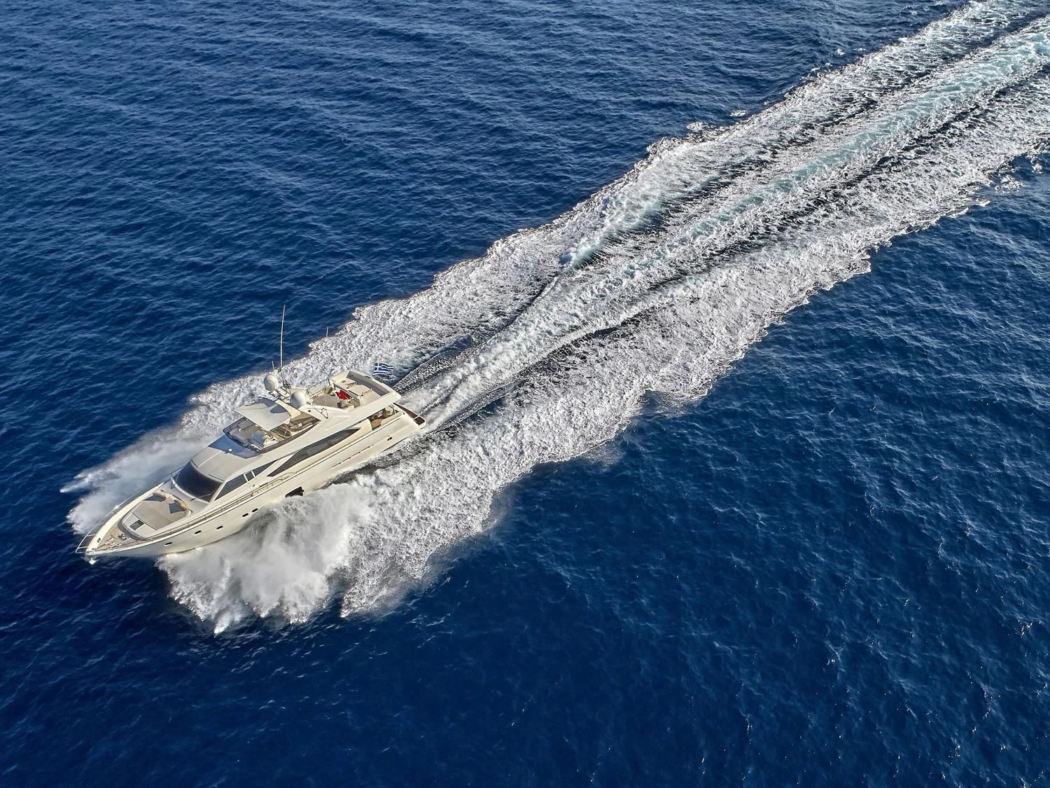 a boat on the water aboard JULIE M Yacht for Sale