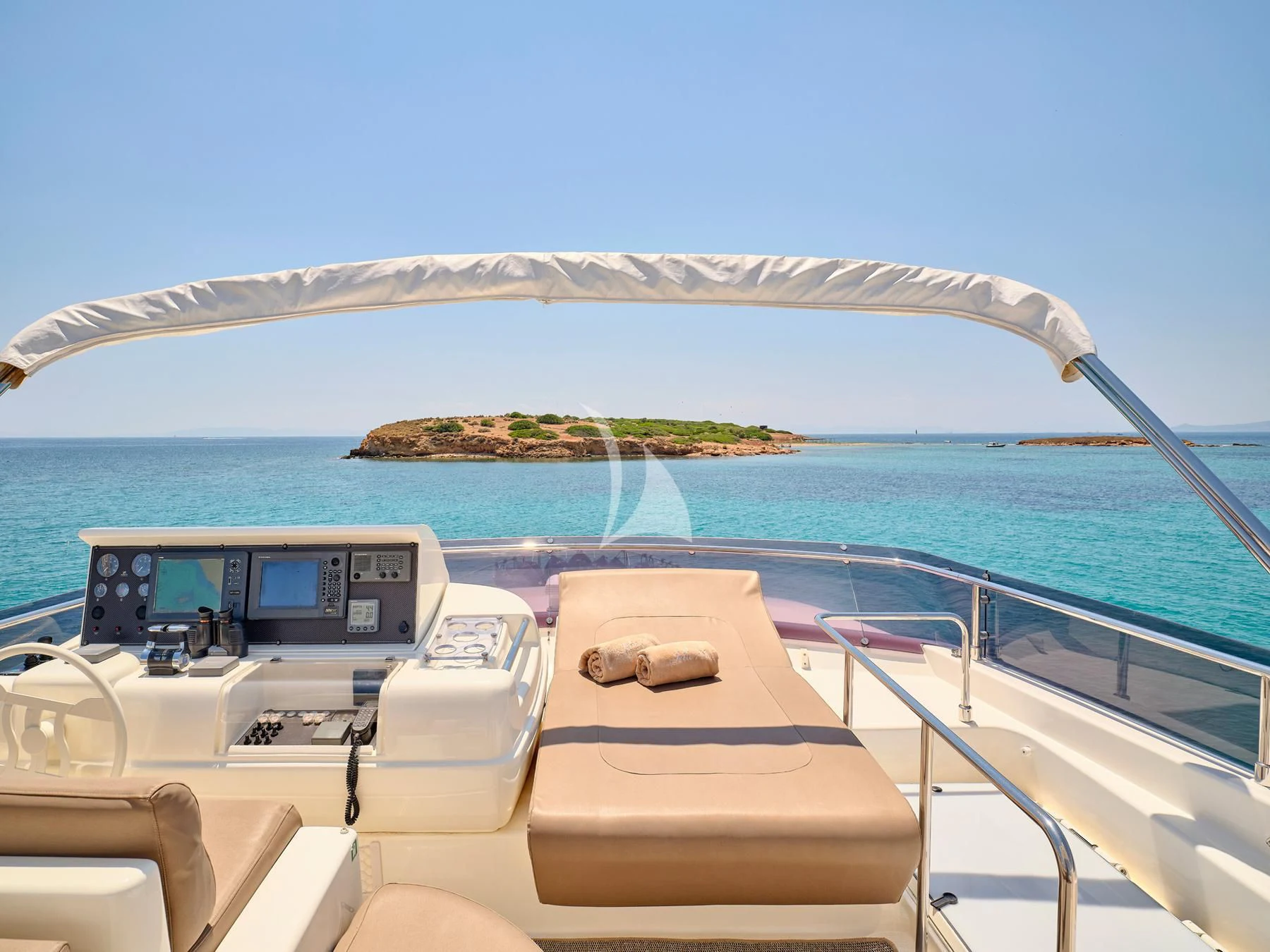 a boat on the water aboard JULIE M Yacht for Sale