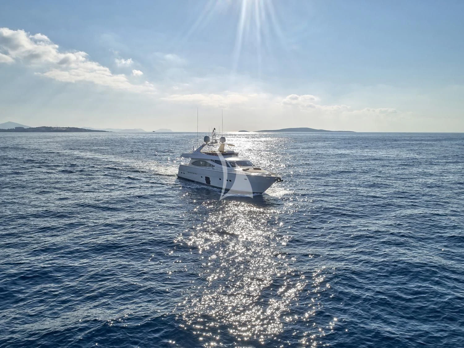 a boat on the water aboard JULIE M Yacht for Sale