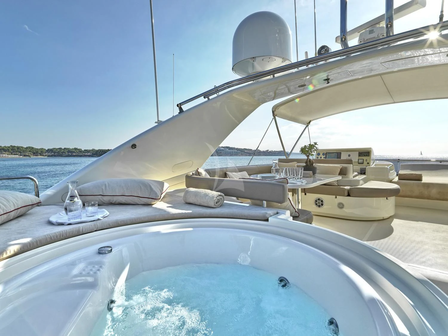 a boat on the water aboard JULIE M Yacht for Sale