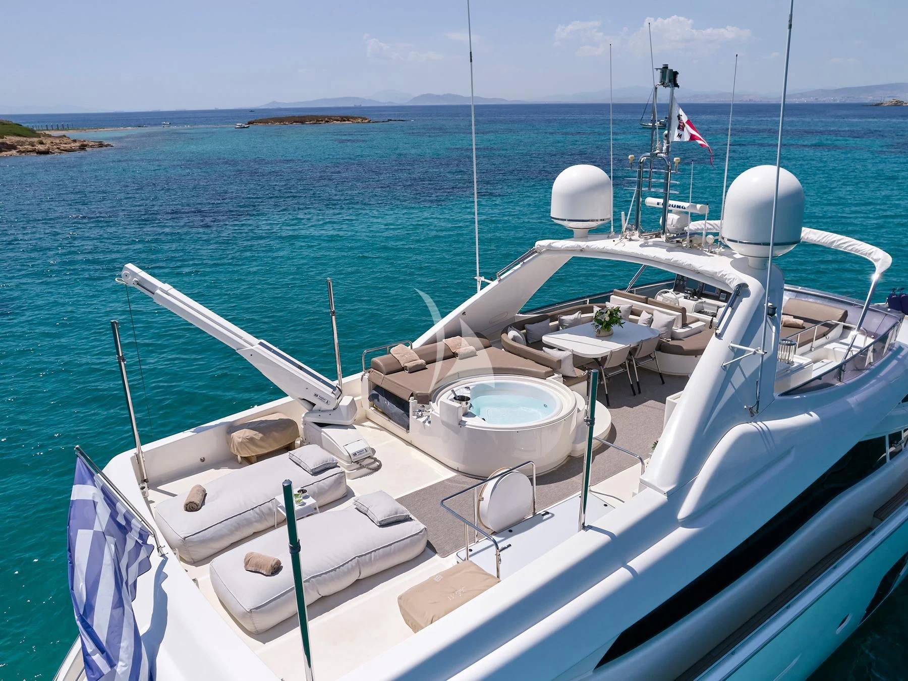 a boat on the water aboard JULIE M Yacht for Sale