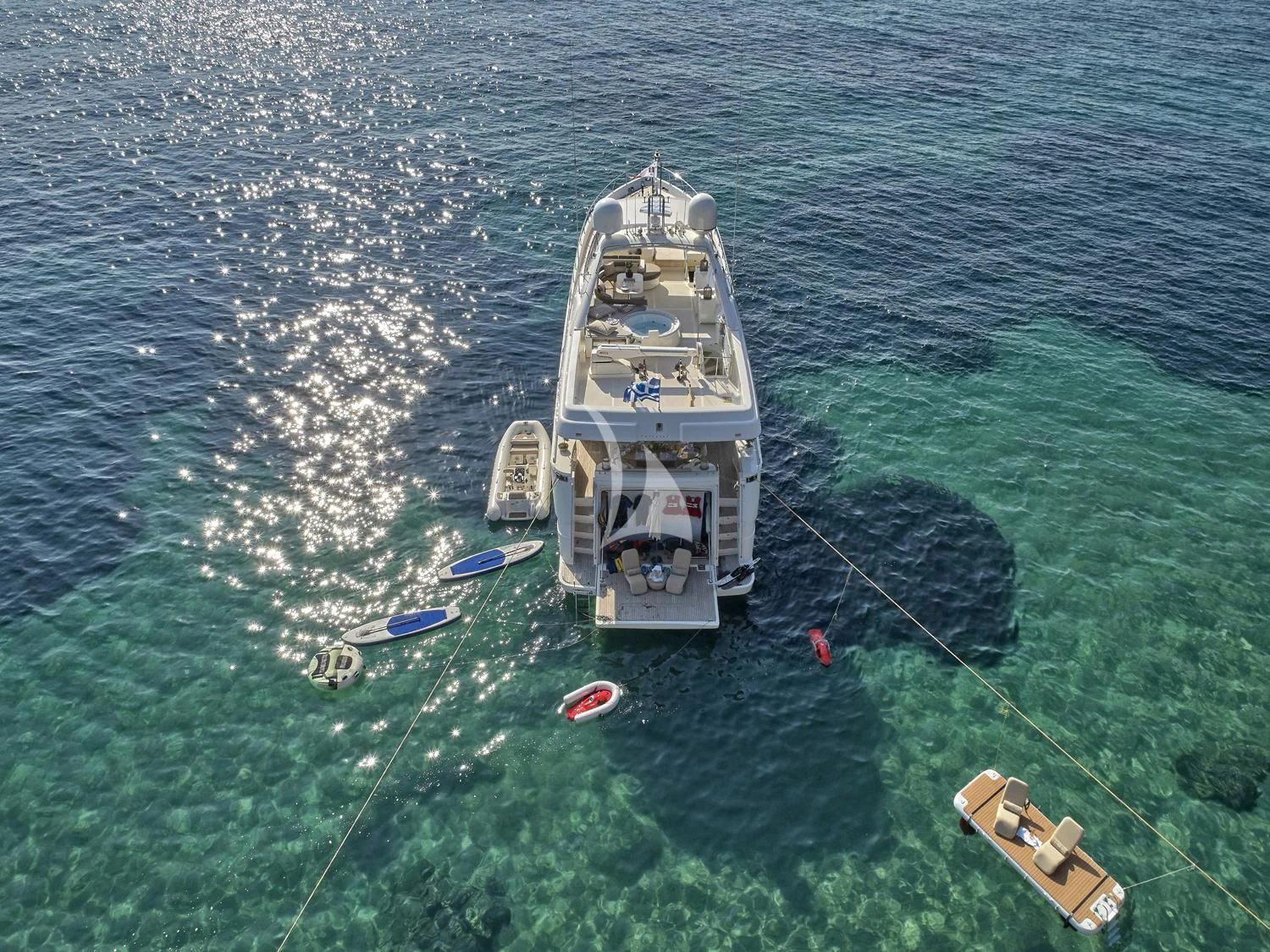 a ship in the water aboard JULIE M Yacht for Sale