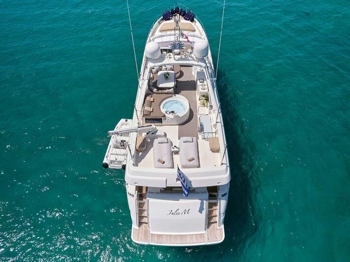 a ship in the water aboard JULIE M Yacht for Sale