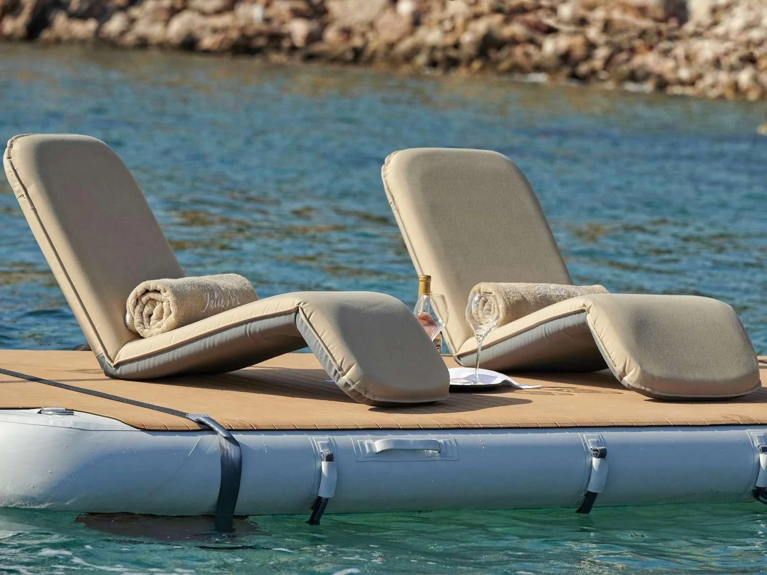 a boat on the water with Sydney Opera House in the background aboard JULIE M Yacht for Sale