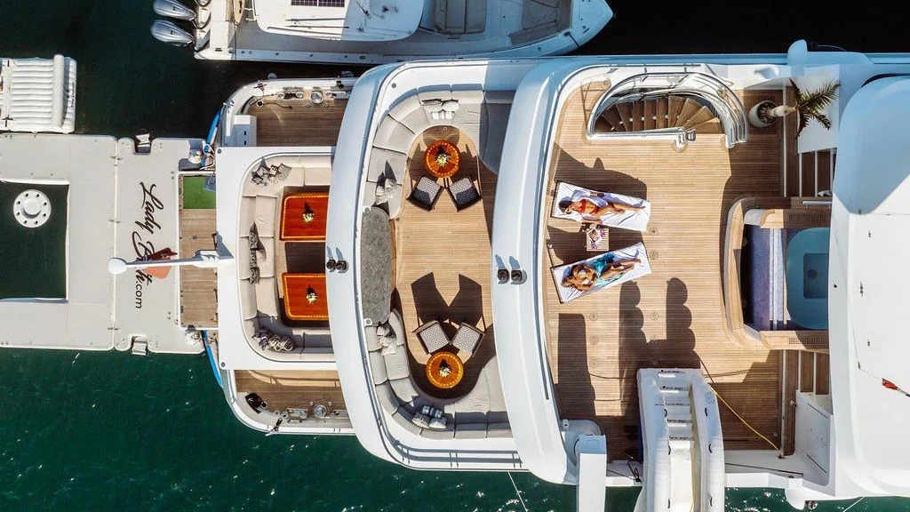 a model of a space ship aboard LADY BETH Yacht for Sale